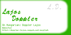 lajos doppler business card